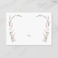 Trendy Elegant Wildflower Wedding Escort