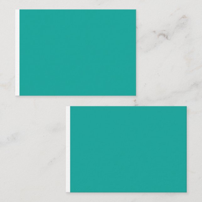 Cartão De Lugar um fundo verde com (Frente/Verso)