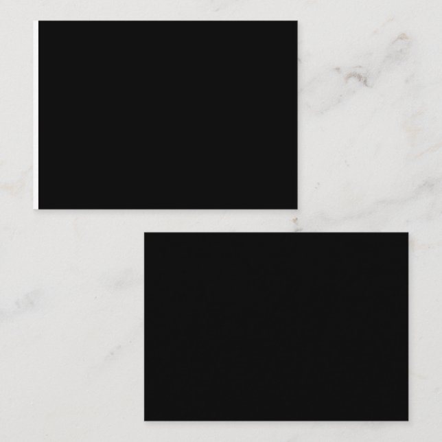 Cartão De Lugar uma foto em preto e branco (Frente/Verso)