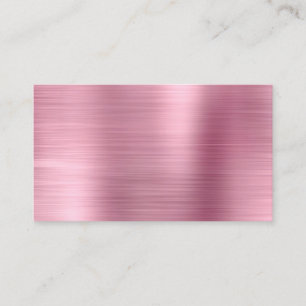 Cartão De Lugar Vazio de Folha de Shimmer Metálico Rosa