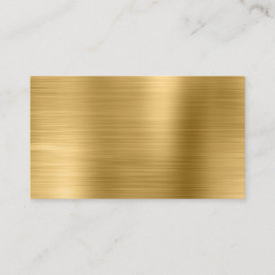 Cartão De Lugar Vazio de Folha do Shimmer Metálico Dourado