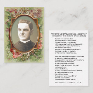 Cartão De Lugar Ven. Michael McGivney Knights of Columbus CARD