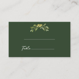 Cartão De Lugar Verde Azul Moderno