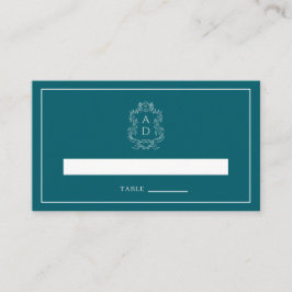 Cartão De Lugar Vintage Elegant Floral Morden Wedding Flat