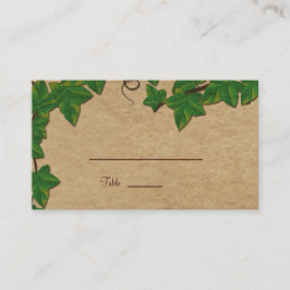 Cartão De Lugar Vintage Vineyard Grape Vines Casamento