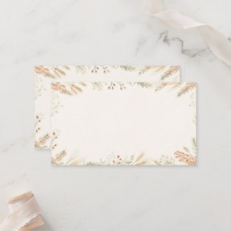 Cartão De Lugar Watercolor Wildflower Wedding Place Card
