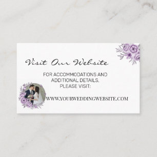 Cartão De Lugar Web site de casamento de orquídea aquarela Inserir