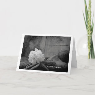 Cartão de luto silencioso