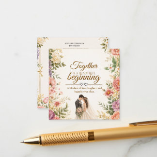 Cartão de luxo editável para convite de casamento