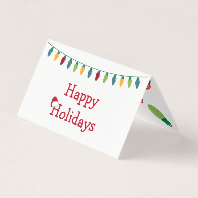 Cartão de Luz de Natal #HolidayZ (Frente)