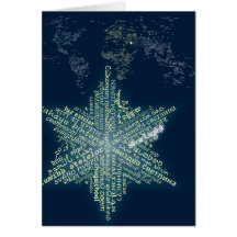 Cartão de luz estelar mundial - 5x7