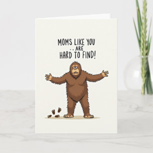 Cartão de Macaco Engraçado para Mães como Você