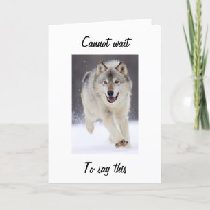 CARTÃO DE MADEIRA FABULOSA COM "40" WOLF GREETING