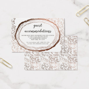 Cartão de madeira rústico da inserção das