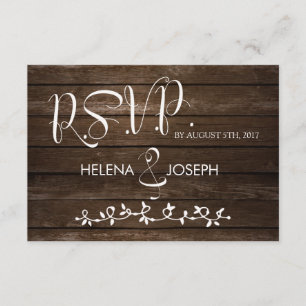 Cartão de madeira rústico da resposta da fé