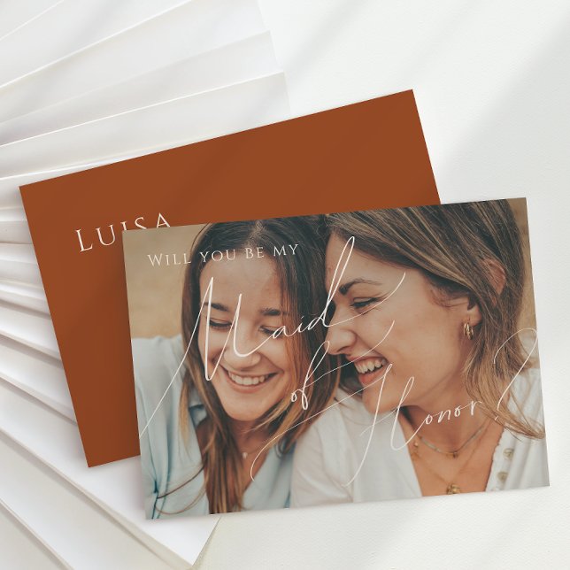 Cartão de Madrinha de casamento de Fotografia Dese (Criador carregado)