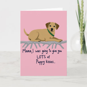 Cartão de Mãe Cachorrinho Doce