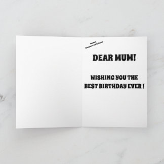 Cartão de MÃE de Aniversário Feliz de BALLOON