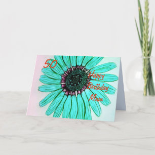 Cartão de Mãe de aniversário feliz personalizado