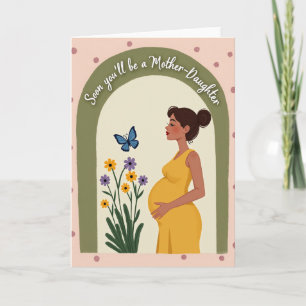 Cartão de Mãe e Filha Em Breve