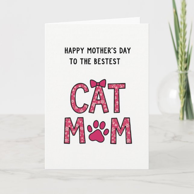 Cartão de Mãe Gata Florindo (Frente)
