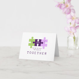 Cartão de Mãe Você É a Peça que Nos Mantém Juntos