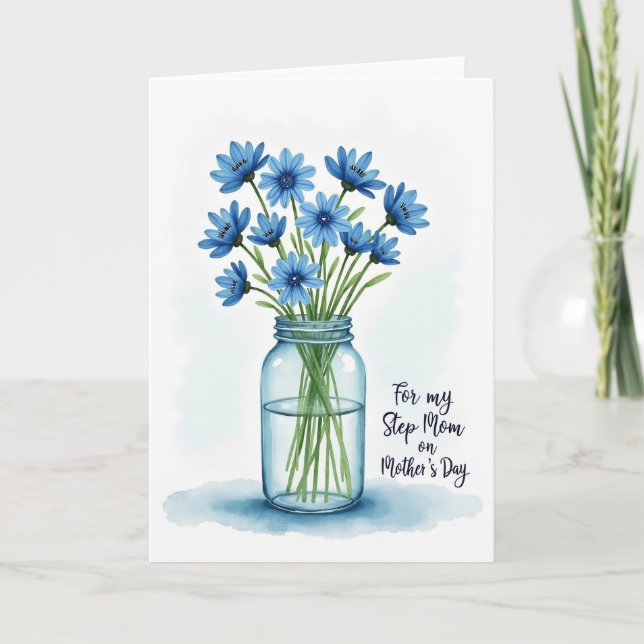 Cartão de Mães Aquarela Bloom (Frente)