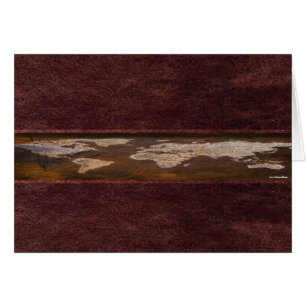 Cartão de Mapa Mundial