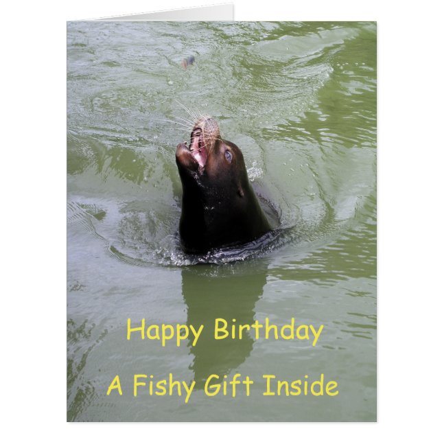 Cartão Dê-me Peixe... (Frente)