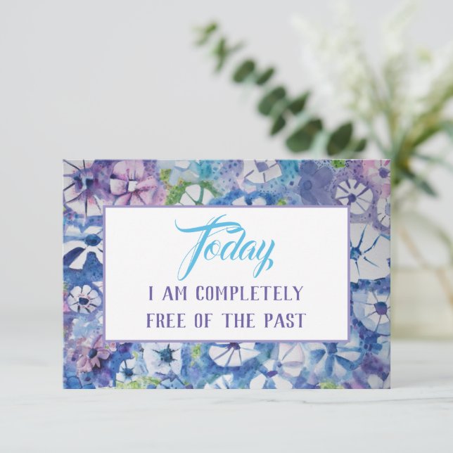 Cartão de Meditação de Afirmação de Oração de Sere (Em pé/Frente)