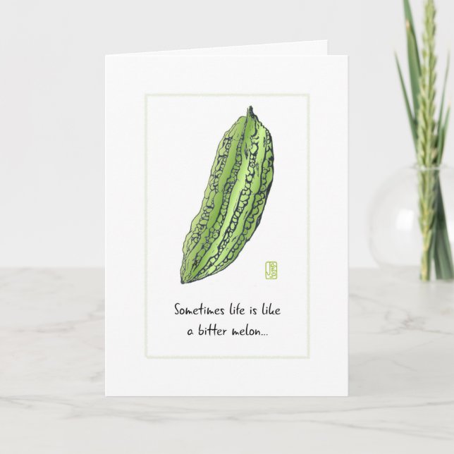 Cartão de melão amargo (Frente)