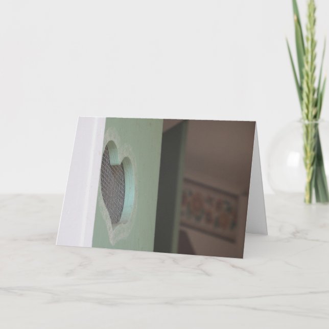 Cartão de Melhoras "Entre com um Coração Aberto" (Frente)