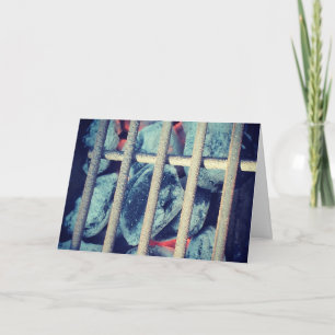 Cartão de Melhoras "Grelha de Carvão"