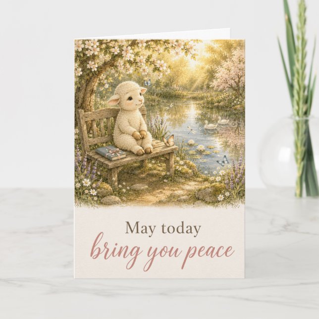 Cartão de Melhoras May Today Bring You Peace (Frente)