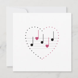 Cartão de Melodia do Amor (Fusão) Personalizável