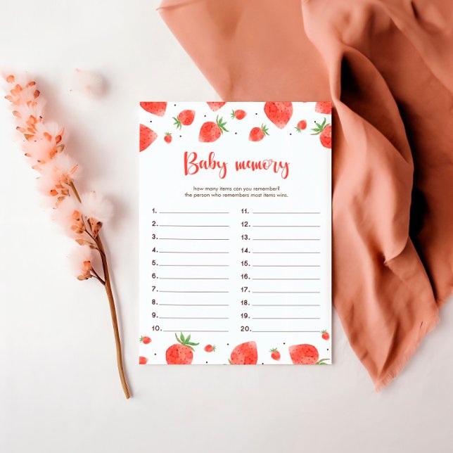 Cartão de Memória para Bebês, Chá de fraldas Berry (Criador carregado)