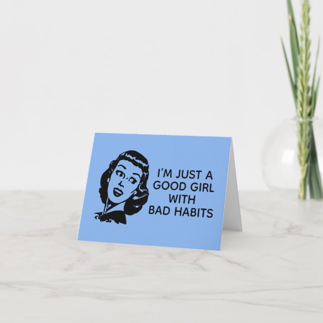 Cartão de Menina Retrospectivo (Frente)