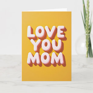 Cartão de Mensagem Amor Áureo para Você Mamãe