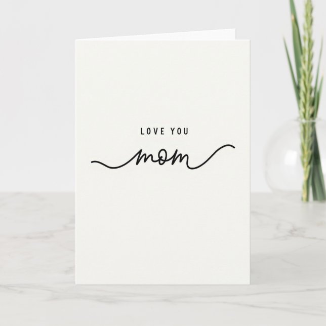 Cartão de Mensagem Amor Você Mãe (Frente)
