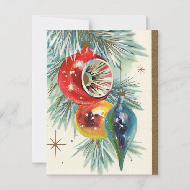 Cartão de mensagem de adição da lâmpada de Natal r (Frente)