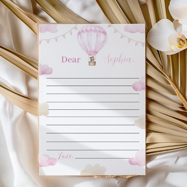 Cartão de Mensagem de Aniversário do Balão de Ar Q (Criador carregado)