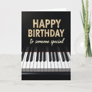Cartão de Mensagem de Aniversário Dourado