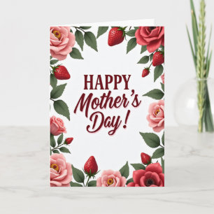 Cartão de Mensagem de Apreciação Floral