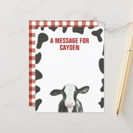 Cartão de Mensagem de Cápsula do Primeiro Aniversá