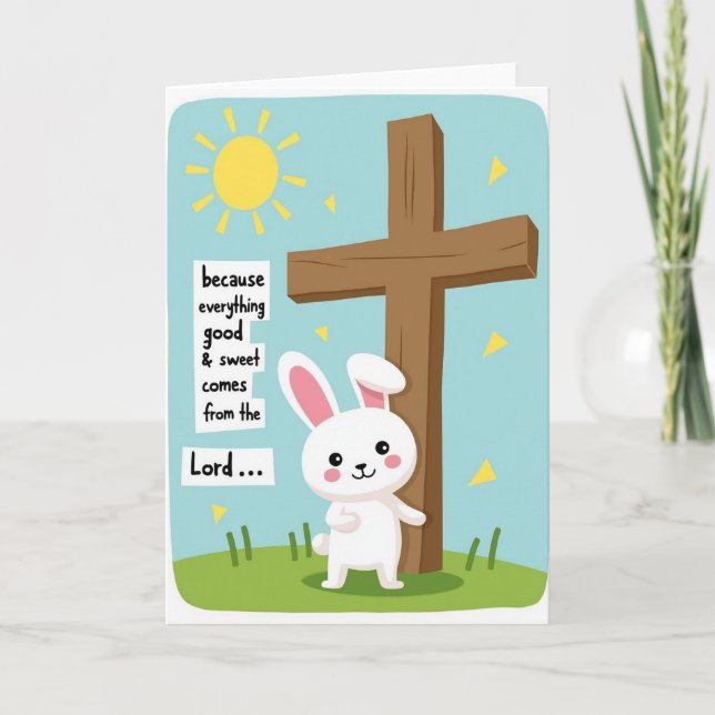 Cartão de Mensagem de Doces Bênçãos (Frente)