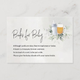 Cartão de Mensagem de Livros para o Bebê Um Bebê e