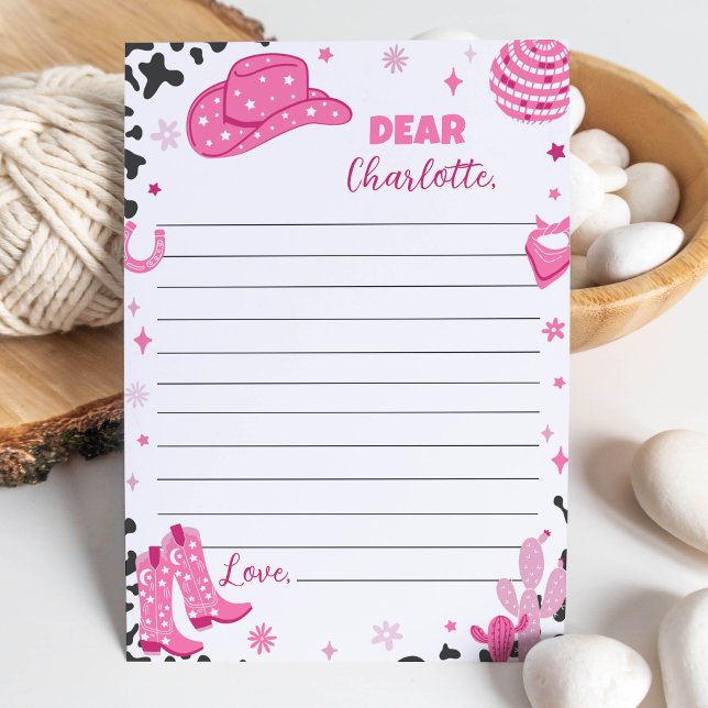 Cartão de Mensagem de Nota de Aniversário da Cowgi (Criador carregado)