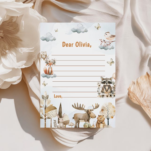 Cartão de Mensagem de Nota de Aniversário do Woodl (Criador carregado)