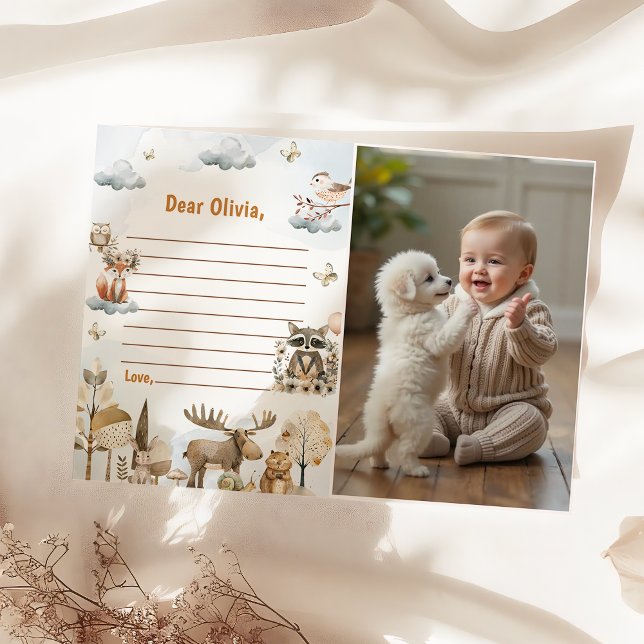 Cartão de Mensagem de Nota de Aniversário do Woodl (Criador carregado)