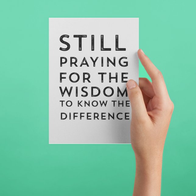 Cartão de Mensagem de Oração de Serenidade Hilário (Criador carregado)